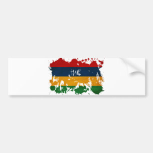 Mauritius Flag Bumper Sticker