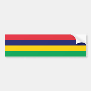 Mauritius Flag Bumper Sticker