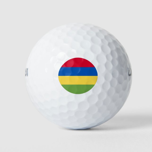 Mauritius Flag Golf Balls (Front)