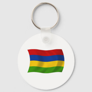 Mauritius Flag Keychain