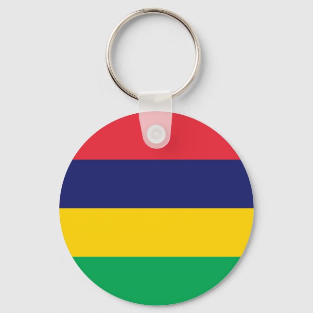 Mauritius Flag Keychain (Front)