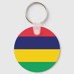 Mauritius Flag Keychain