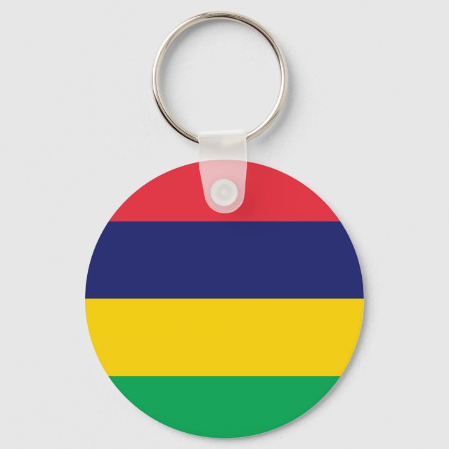 Mauritius Flag Keychain (Front)