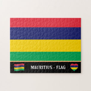 Mauritius Flag & Mauritius country / Mauritius Jigsaw Puzzle