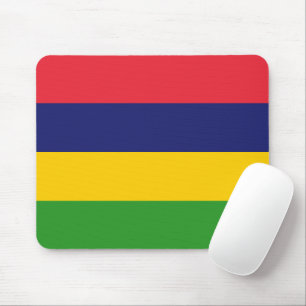 Mauritius flag mouse pad