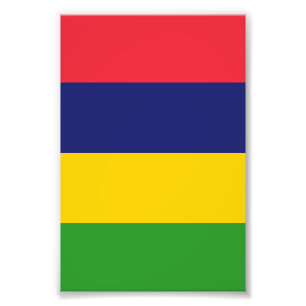 Mauritius flag photo print