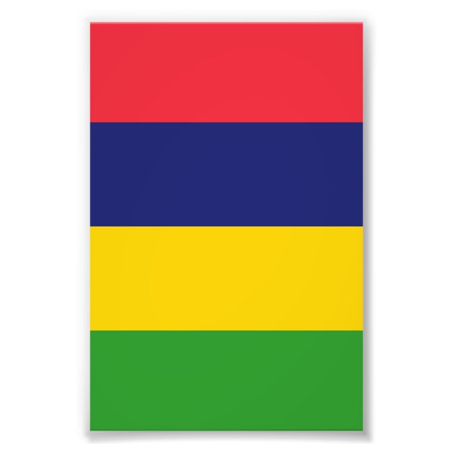 Mauritius flag photo print (Front)