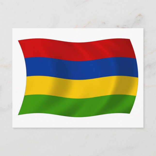 Mauritius Flag Postcard (Front)