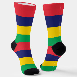 Mauritius Flag Socks