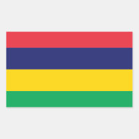 Mauritius* Flag Sticker