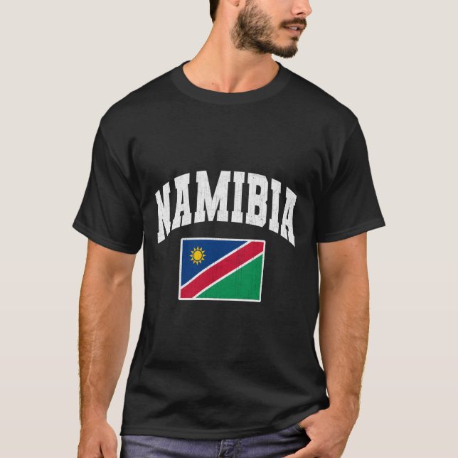 Mauritius Flag Throwback T-Shirt (Front)