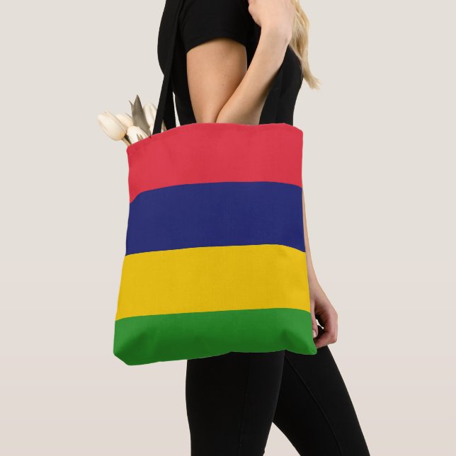 Mauritius flag tote bag (Close Up)