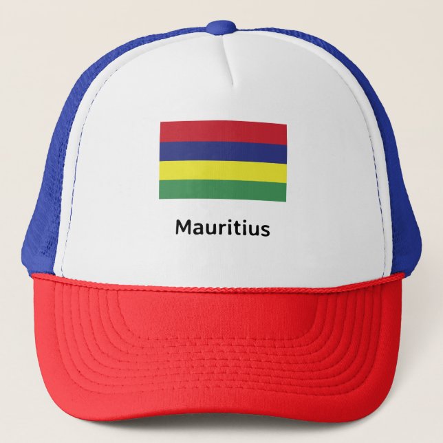 Mauritius Flag Trucker Hat (Front)
