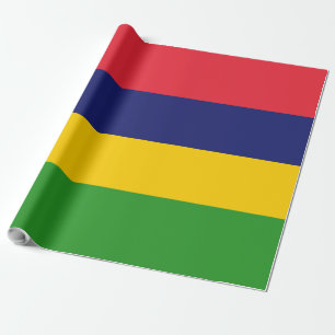 Mauritius flag wrapping paper