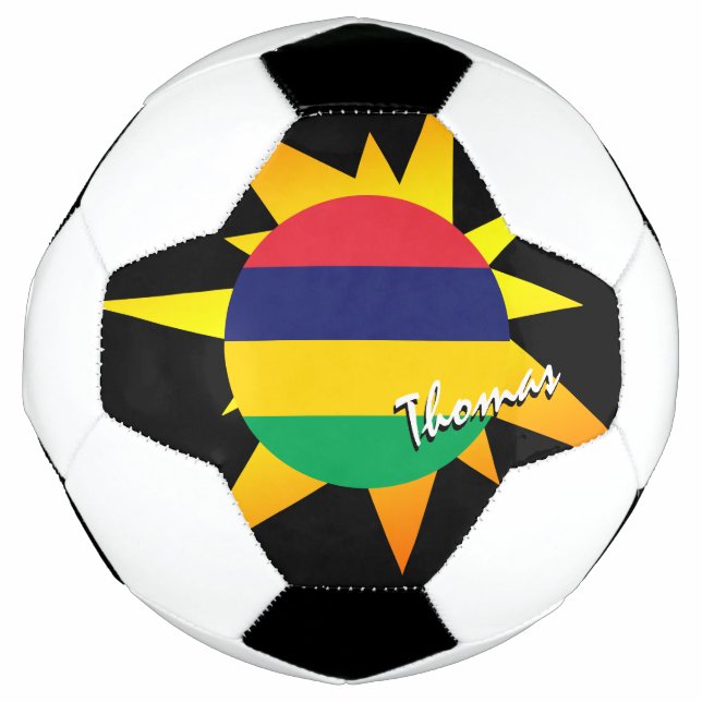 Mauritius Football & Mauritian Flag / BANG Soccer Ball (Front)