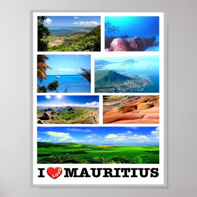 Mauritius - I Love - Poster (Front)