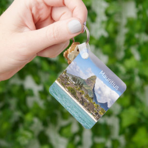 Mauritius Indian Ocean Flic En flac Beach Souvenir Keychain