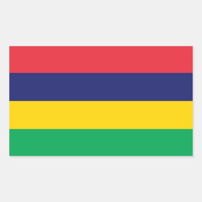 Mauritius – Mauritian Flag Sticker (Front)