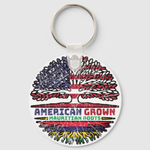 Mauritius Mauritian US American USA United States Keychain