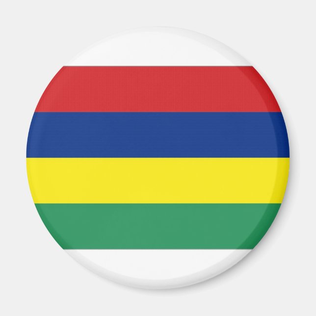 Mauritius National  Flag Magnet (Front)
