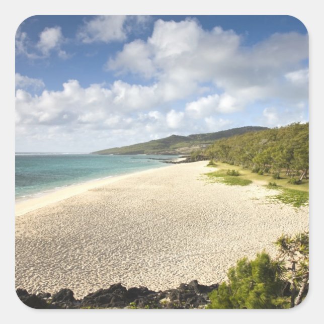 Mauritius, Rodrigues Island, St. Francois, St. Square Sticker (Front)