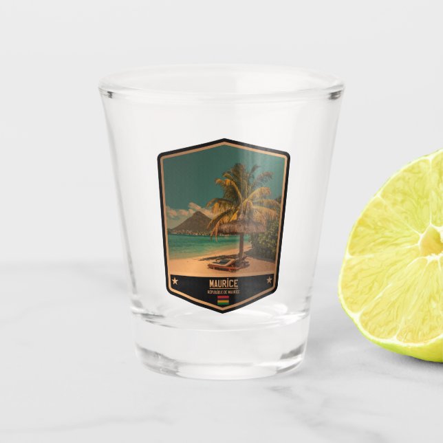 Mauritius Shot Glass (Front)