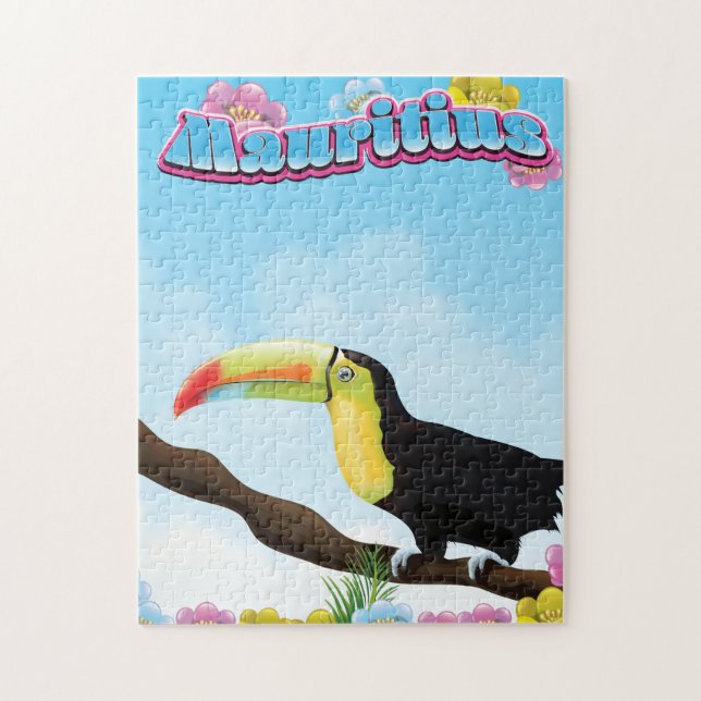 Mauritius travel poster jigsaw puzzle (Vertical)