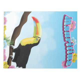 Mauritius travel poster notepad