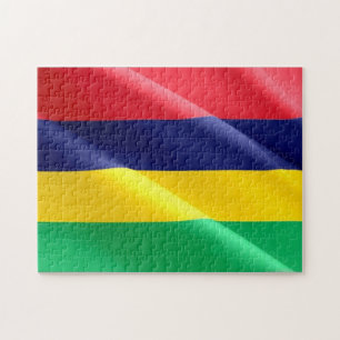 Mauritius - Waving Flag - Jigsaw Puzzle