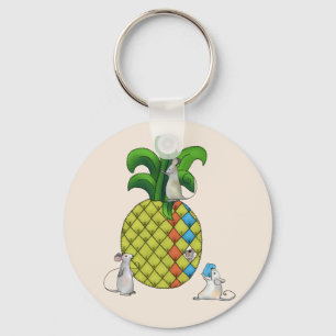 Mäuse nähen Ananas Keychain