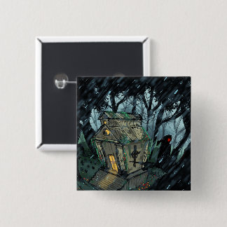 Mausoleum and the Crow 2 Inch Square Button