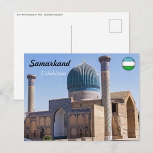Mausoleum of Amir Timur - Samarkand, Uzbekistan Postcard