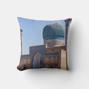 Mausoleum of Amir Timur - Samarkand, Uzbekistan Throw Pillow