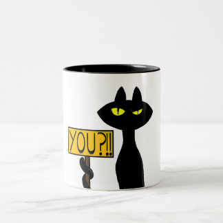 Mauvais Boogie -Le Chat- "Vous?!!" Mugs Tasses drô