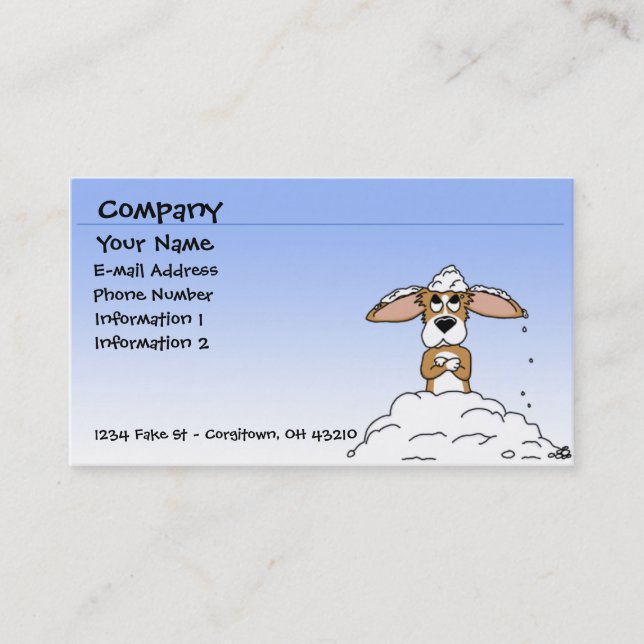 Mauvais cartes de visite de corgi de jour (Devant)