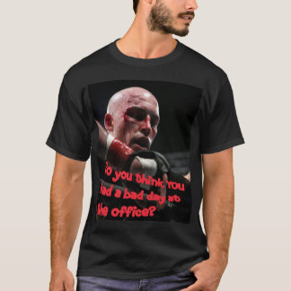 "Mauvais jour T-shirt foncé à bureau"