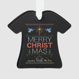 Mauvais Joyeux CHRISTmas Sweater Religieux Coloré