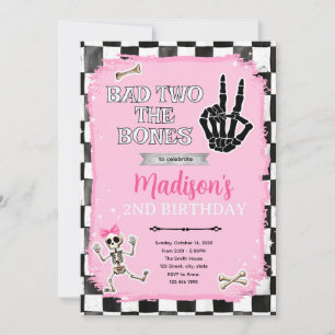 Mauvais jusqu'aux os Invitation Halloween