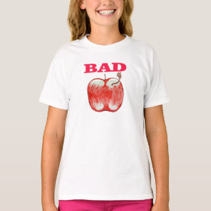 Mauvais T-shirt de filles d'Apple