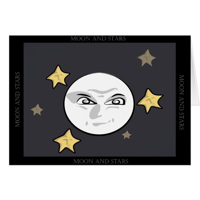 Mauvaise augmentation de lune et d'étoiles (Devant horizontal)