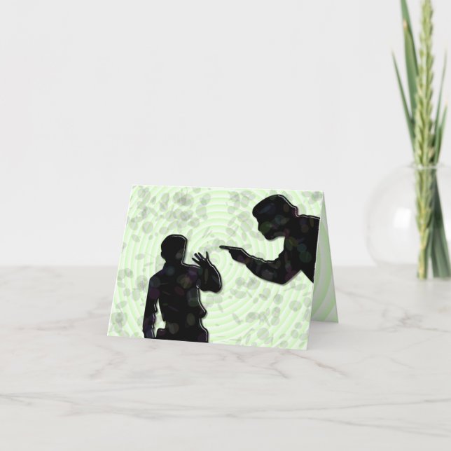 Mauvaise carte alternative drôle de papa (Devant)