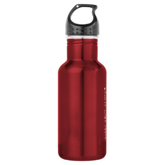 mauvaise conduite. bouteille d'eau de l'acier