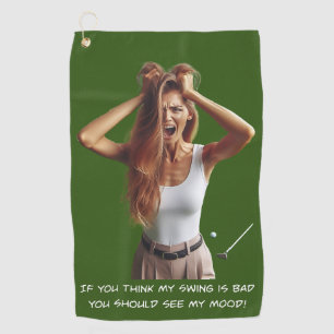 Mauvaise humeur à coudre - Serviette de golf pour 