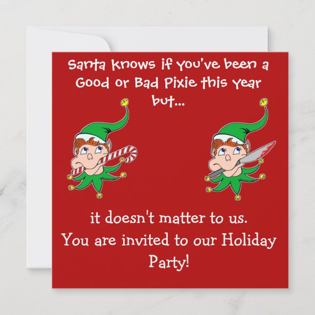 Mauvaise invitation de partie de lutin de bon (Devant)