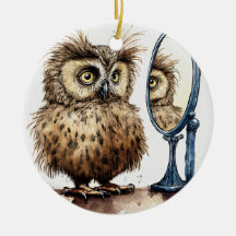 Mauvaise journée en céramique ornement