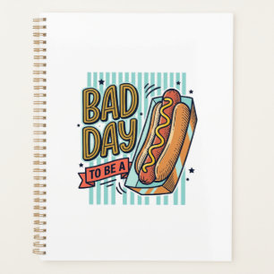 Mauvaise Journée Hot Dog Retro Vector Conception d