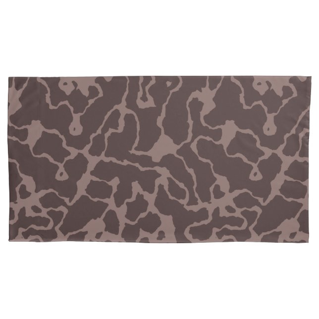 Mauve Abstract Pillowcase (Front-Left)