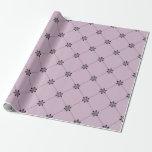 Mauve and Black Vintage Pattern Wrapping Paper<br><div class="desc">Dusky purple and black paris themed vintage pattern wrapping paper.</div>