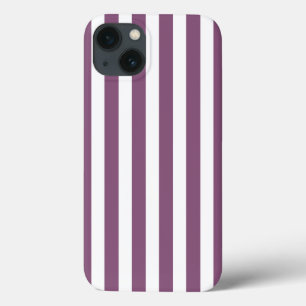 Mauve and white candy stripes Case-Mate iPhone cas iPhone 13 Case