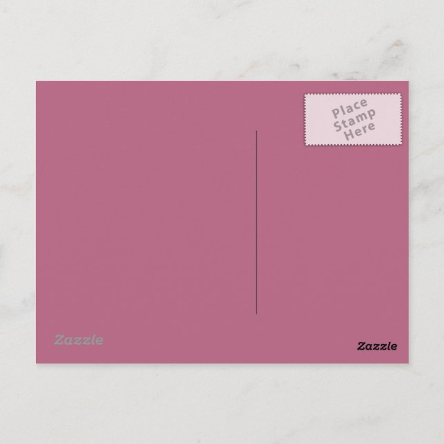 Mauve Arrière - plan rose une carte postale (Dos)